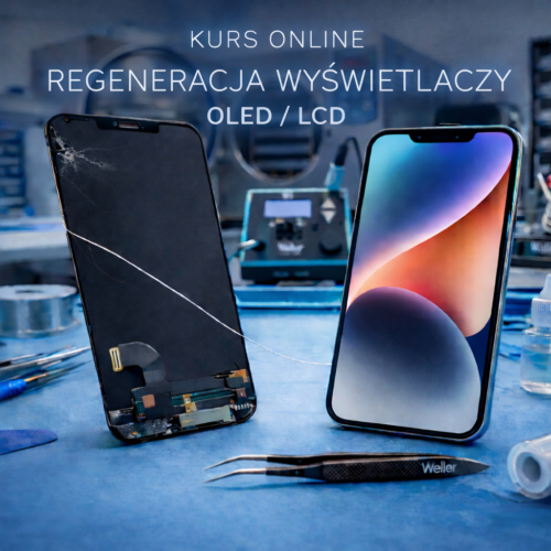 Kurs online z zakresu regeneracji wyświetlaczy LCD OLED